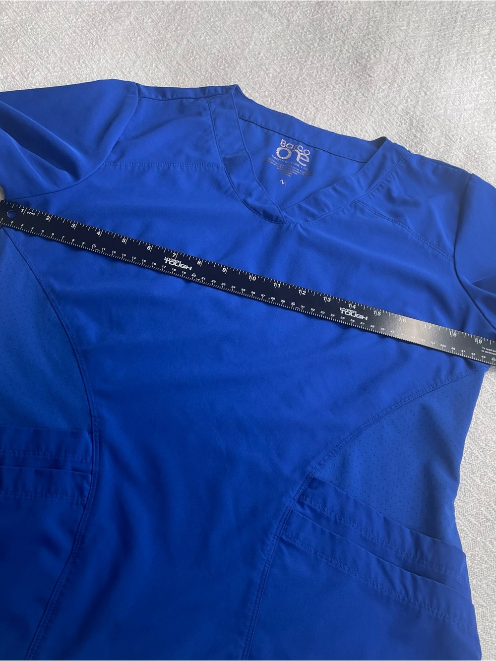 Barco Uniforms V-Neck Scrub Top - Royal Blue Size Medium ~ Medical Staff - Picture 4 of 10